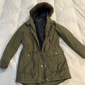 Tommy Hilfiger Green Hooded Women's Jacket